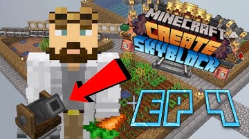 Skyblock with Create mod episode 4: Schematic Cannon and Veggie Farm