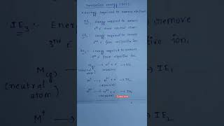 #ionisation energy #chemistry