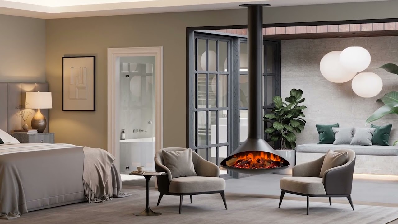 Onyx Orbit Suspended Electric Stove