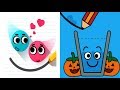 Love Balls Daily Challenge Vs Happy Glass DRAW A LINE TO FILL THE GLASS Gameplay Walkthrough 
