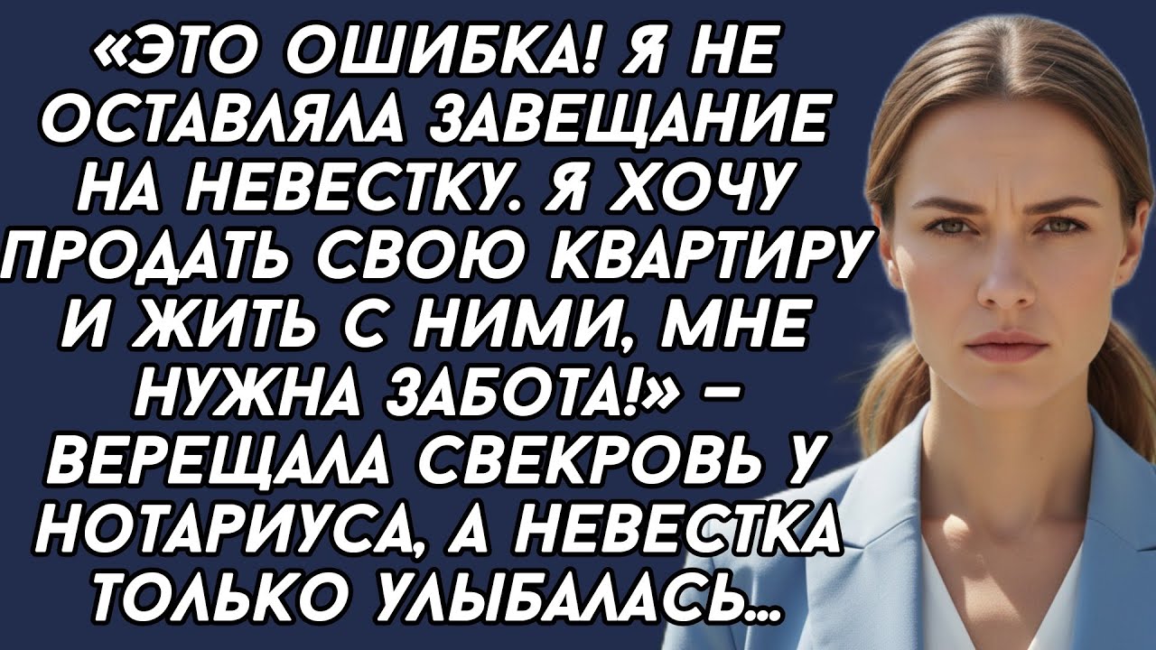​Это ошибка!  Я хочу продать свою квартиру и жить с ними, мне нужна забота