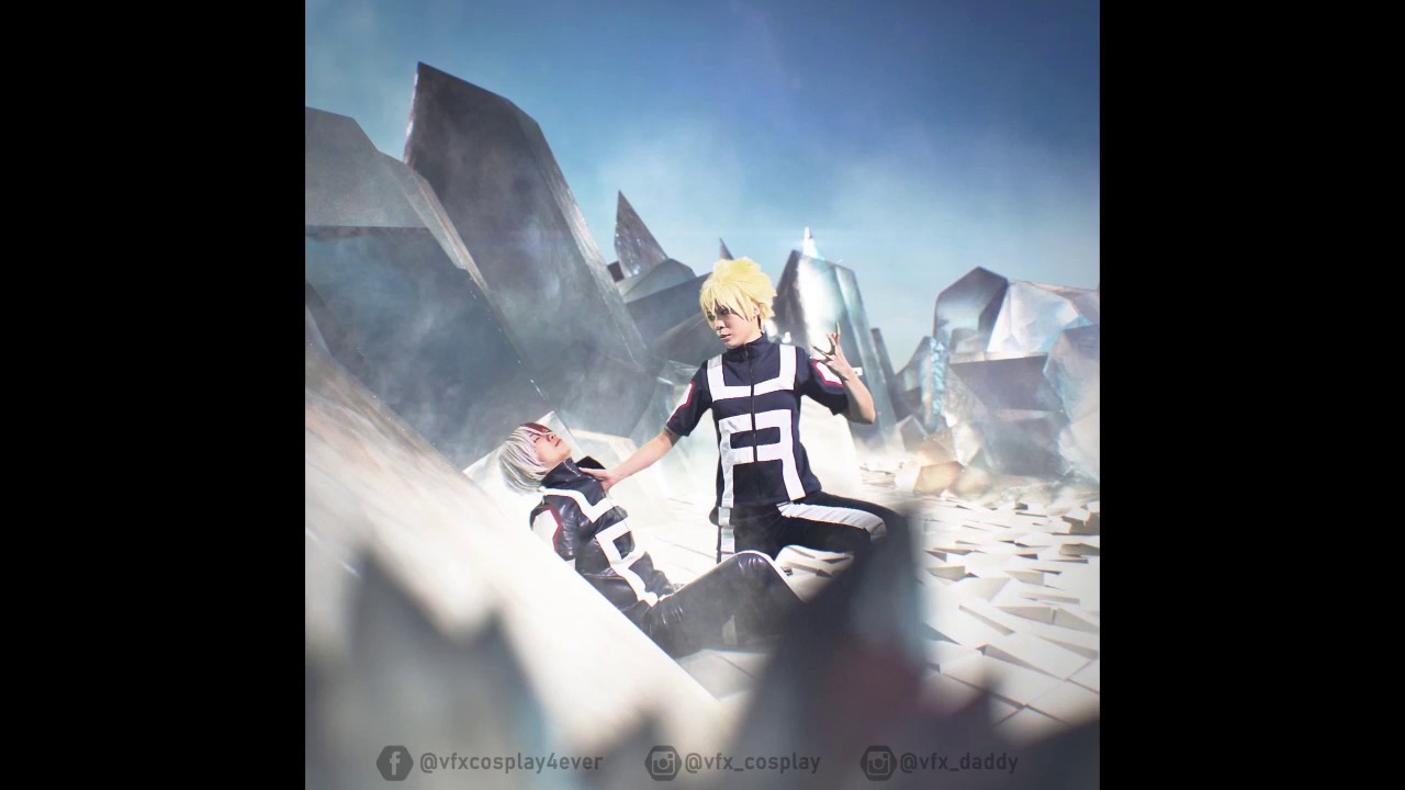 VFX COSPLAY SPEEDART BNHA Todoroki VS Bakugo - KECCHAKU