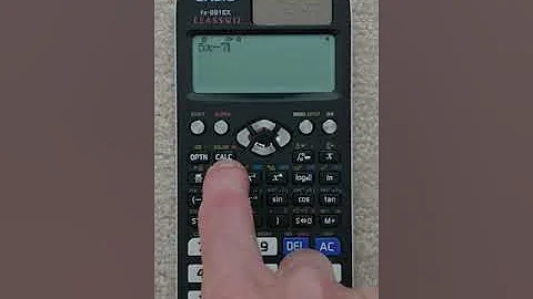 CASIO fx-991EX - Using SOLVE to solve an equation for x