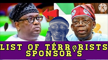 List of térrørists sponsor