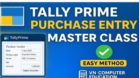 Purchase Entry With GST | Iinterstate/Intrastate | Tally Prime #tallyprime