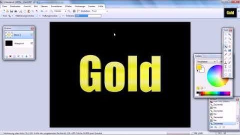[Paint.Net] Goldenen Text erstellen