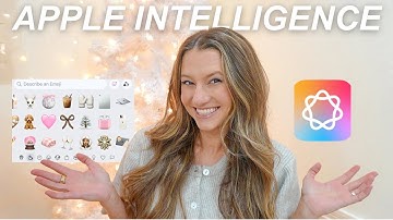 TRYING APPLE INTELLIGENCE FOR THE FIRST TIME: Genmoji, Image Playground, + writing tools tips!