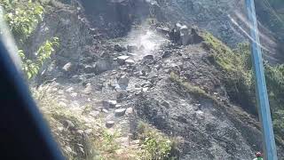 unexpected rockslide in ampingke section of abatan mabaay road bauko mountain province