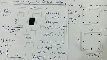 Full structure design of 2 storey Building