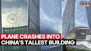 Plane Crashes Into China’s Tallest Skyscraper! Casualties Unknown, Debris Plummeting | Shocking