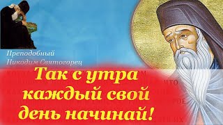 Так с утра каждый свой день начинай!  Старец Никодим со спасительными советами