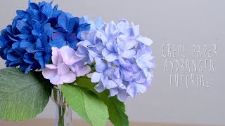 Crepe Paper Hydrangeas