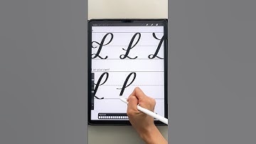 L in calligraphy! Link in description #procreate #shorts #calligraphy