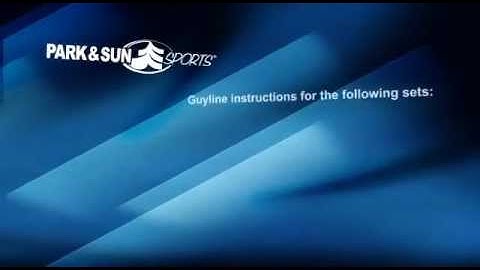 3/16 Guyline Instruction