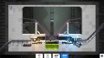 Bridge Constructor Portal   level 58 low budget solution