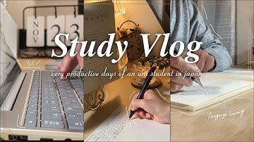 Study Vlog | productive days of uni student | language learning, note taking, reading and planning 