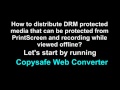 How to copy protect web pages and media using apm