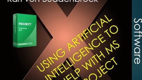 Use Artificial Intelligence for MS Project