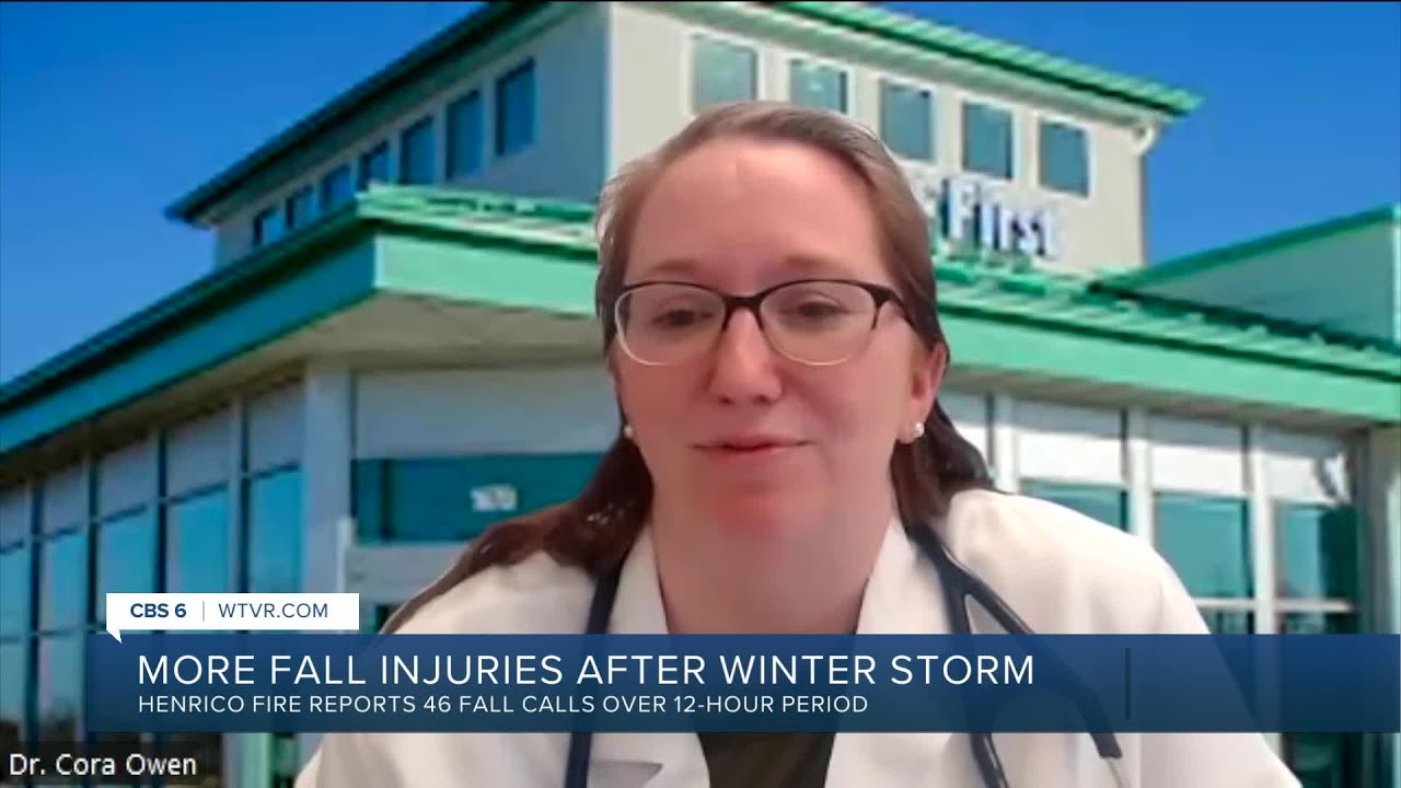 'Take extra precautions,' doctor warns as fall injuries are on the rise after Virginia winter storm