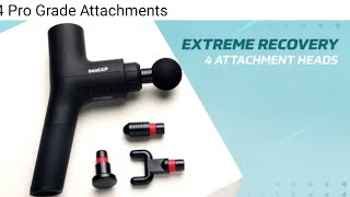 beatXp Bolt prime Deep tissue massage gun unboxing and review, battery overview #beatxp #massagegun