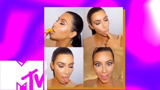 Kim Kardashian Eating Cheetos Vs. Real People Eating Cheese Puffs | MTV