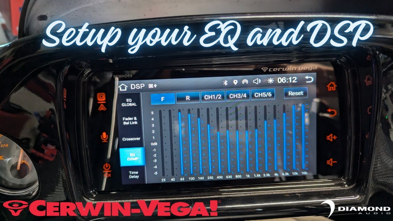 How to setup your Cerwin Vega - Harley head unit DSP/EQ - YouTube