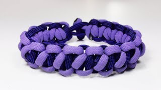 Paracord Tutorial: Spaced Bootlace Solomon Bar Paracord Bracelet by WhyKnot 6,942 views 6 years ago 8 minutes, 44 seconds