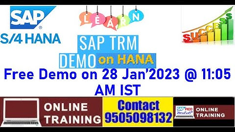 SAP S4HANA Treasury & Risk Management Free Demo|| SAP FSCM|| On 28 Jan