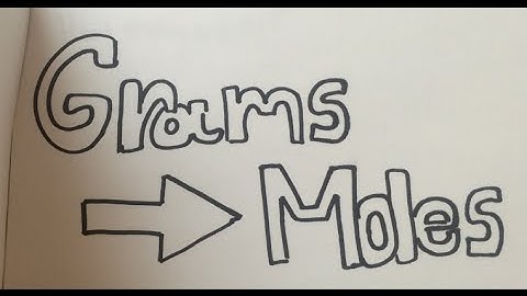 How To: Convert From Grams To Moles (w/ practice problems)