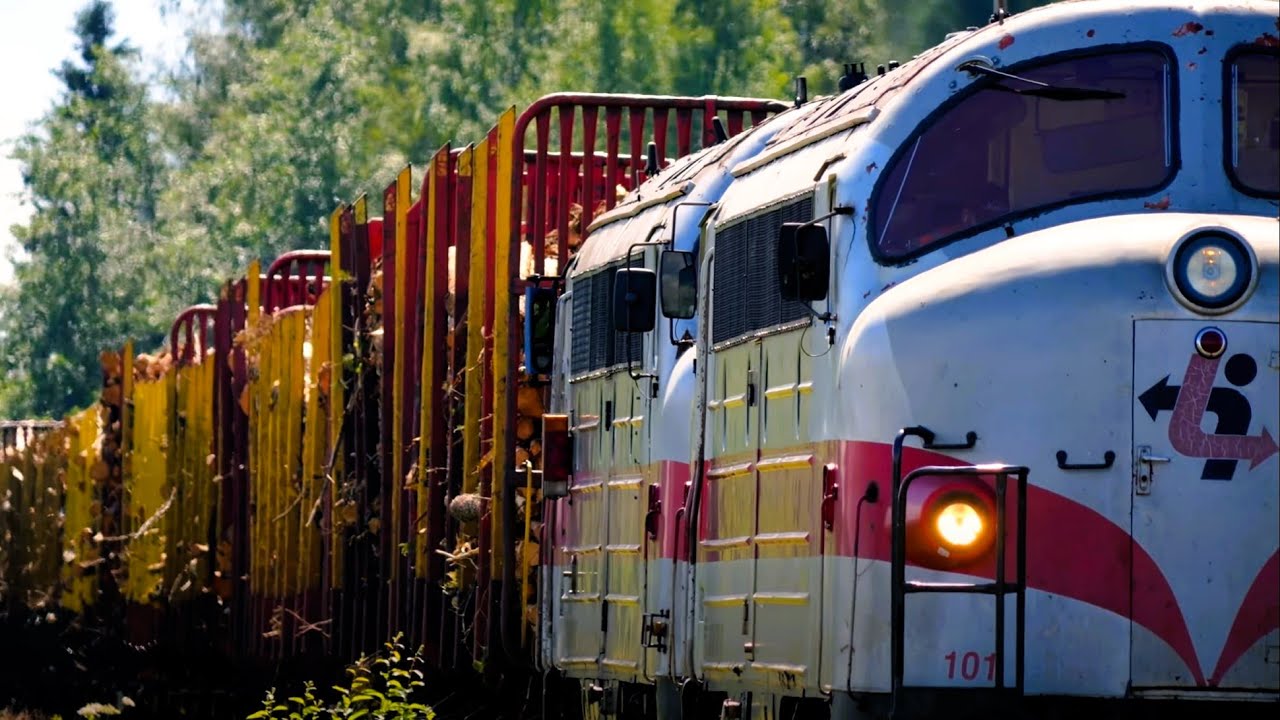 Tåg i Torsby, Värmland - Juli 2024