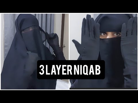 How To Wear 3 Layer Niqab ?/Eye Coverage.