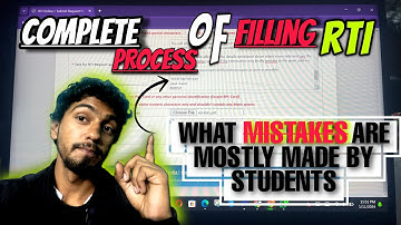 How I got my RtI within 7 days ll what mistakes you should avoid to fill rti detail video #youtube