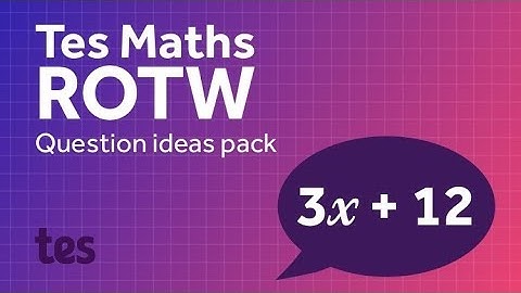 50 Primary Questions: TES Maths Resource of the Week