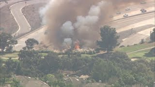 Getty fire burns in los angeles | raw