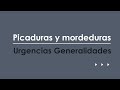 Picaduras y mordeduras. Urgencias