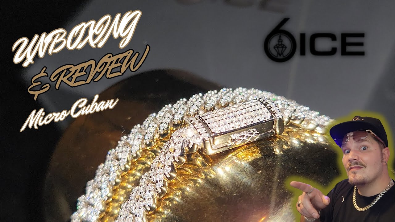 6ICE Unboxing & Review | 5mm Micro Moissanite Cuban Link Chain - YouTube