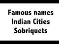 Indian cities - Famous Names - Sobriquets - Static GK