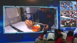 GLOBALink | Lecture from space: How capillarity effect works