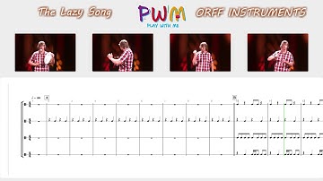 PWM: The Lazy Song - Orff instruments