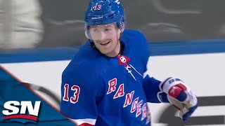 Rangers' Alexis Lafreniere Scores With 11 Seconds Remaining To Force OT vs. Blue Jackets