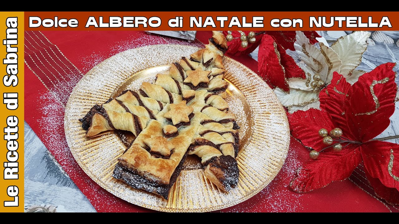 Albero Di Natale Pasta Sfoglia E Nutella.Il Video Albero Di Natale Fatto Con Nutella E Pasta Sfoglia