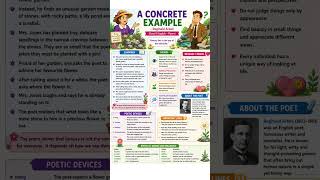 A concrete example class 8 English Poorvi Unit-1 chapter -2 Quick Revision @HarpreetKaur-xj4dx