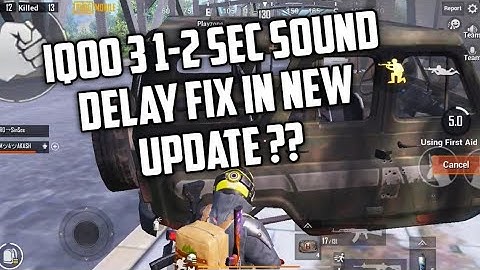 IQOO 3 1-2 SEC SOUND DELAY IS FIXED OR NOT IN NEW UPDATE | PUBG MOBILE | SinSox Op