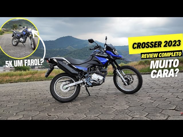 APRESENTAÇÃO COMPLETA: YAMAHA CROSSER, MODELO 2023, TUDO NOVO: FAROL,  PAINEL, CARREGADOR, LANTERNA 