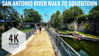 River Walk in San Antonio Texas from King William to Southtown - Summer 2023