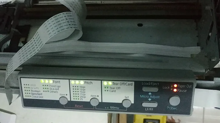 How to fix Epson LQ-2190 error beep 5 times