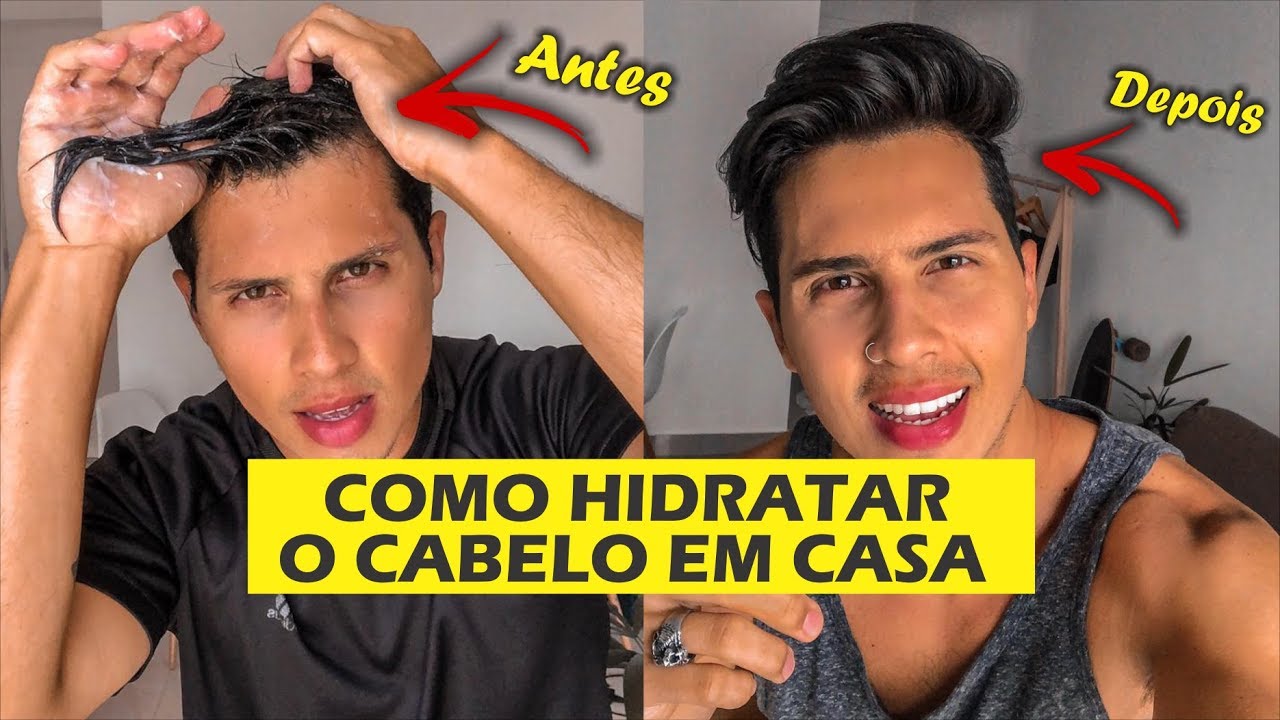 hidratação cabelo masculino