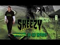 Sheezy rides with the black  green  creature skateboards