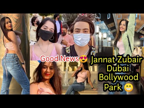 Good News!! Jannat Zubair in Dubai Bollywood park with Family ride &Enjoy Full Mastii😁