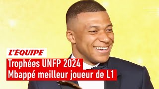 Trophées UNFP 2024  Kylian Mbappé (PSG) élu meilleur joueur de L1 pour la 5e fois de suite